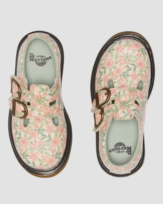 Zapatos Mary Jane de piel con estampado floral para niña 8053 Zapatos Mary Jane de piel con estampado floral para niña 8053