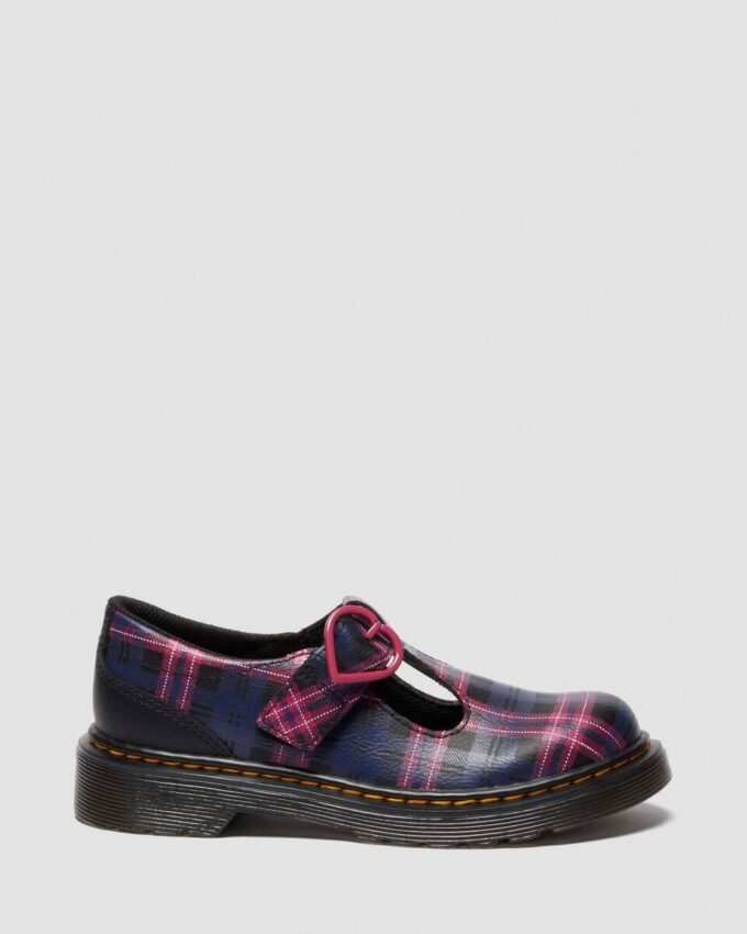Zapatos Mary Jane JUNIOR POLLEY II Pink Tartan