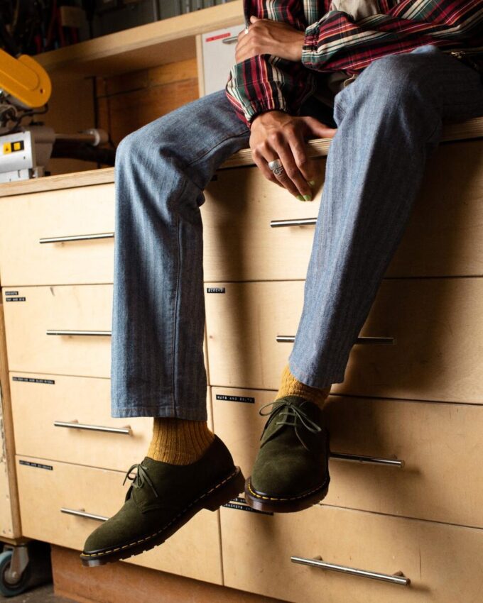 Zapatos Oxford de ante Buck 1461 fabricados en Inglaterra